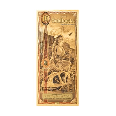 Utah 10 Goldbacks 2026 Alpha Gold Polymer Note