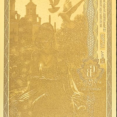 Arizona 1/2 Goldback 1/2000 Oz Fine Gold - additional view