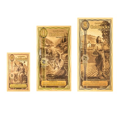 2026 California Goldback Short Set (1/4, 1, & 5)