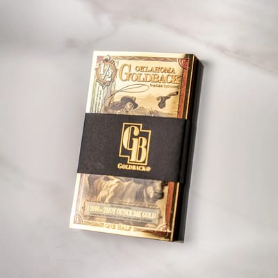 50x Pack 2025 Oklahoma 1/2 Half Goldbacks