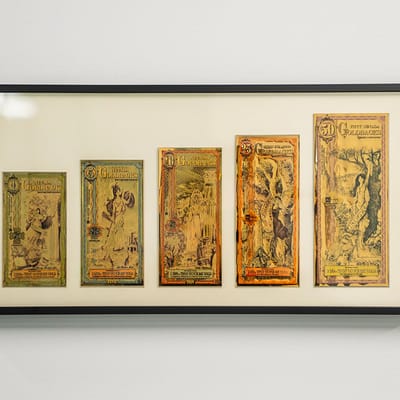 Nevada Goldback Set Framed Legacy Wall Display BU