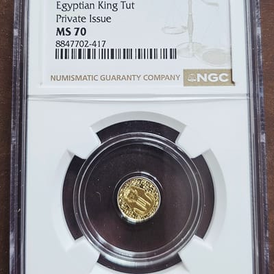 Egyptian Gold-King Tut Round-NGC MS70 - additional view