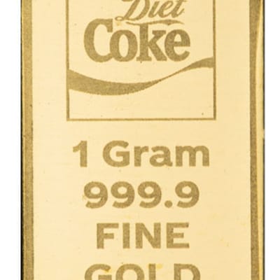 2026 Diet Coke 1g Gold Bar .9999 fine - additional view