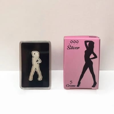 5 gram .999 Pure Silver Sexy Silhouette  - additional view