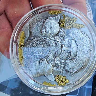 3 oz Silver Krampus Republic of Gabon  - additional view