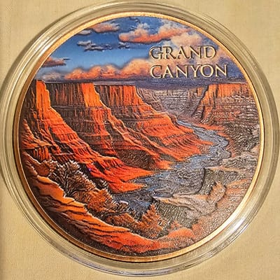 Lot of 2-5oz Cu Rds, 1-GrandCanyon & 1-NiagaraFall