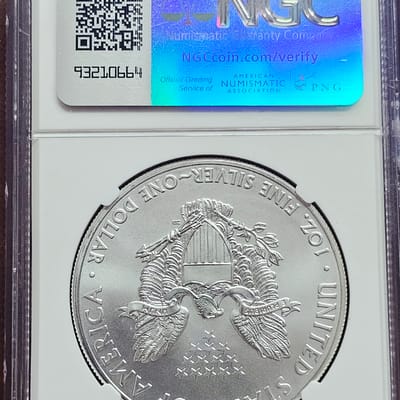 2015 American Silver Eagle NGC MS69 - additional view