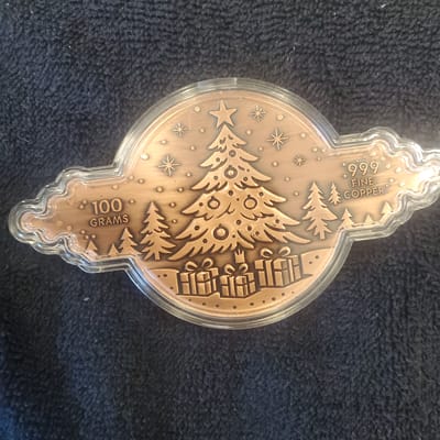 100 Grams Copper "And To All A Good Night" 
