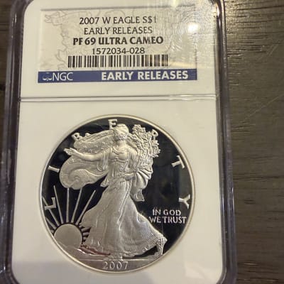 2007 W Eagle Early Release NGC PF69 Ultra Cameo