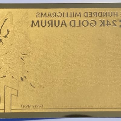 100 mg Aurum "goldback"  Gold Note 1/10th gram - additional view