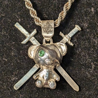 Custom 999 fine silver chain - additional view