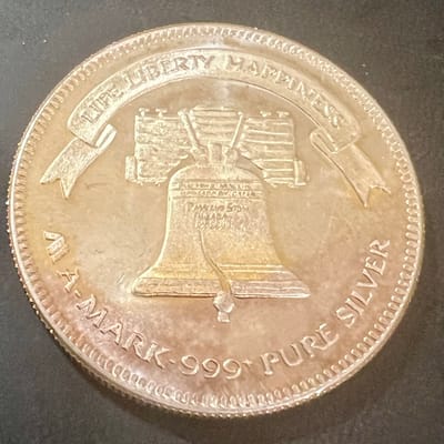  Vintage 1989 A Mark Liberty Bell.999