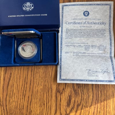 1987 constitution silver commemorative