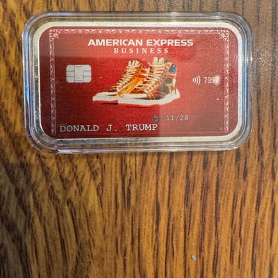 1 ounce .999 silver Trump colorized bar - additional view