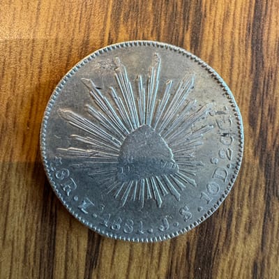 1881 8 Reales Zs mint Mexico - additional view