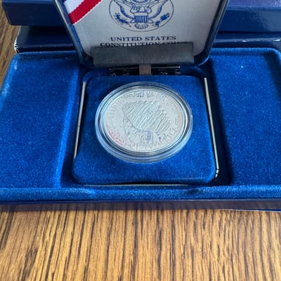 1987 constitution silver commemorative - additional view
