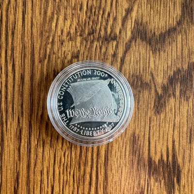 1987 constitution silver commemorative