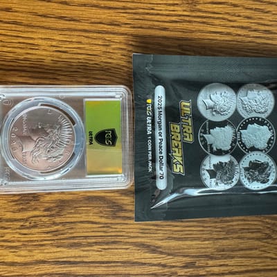 2025 Peace Dollar MS70 NCG Gold Rush Label 