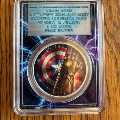 2025 Captain America VS Thanos silver coin