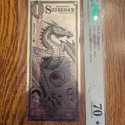 2022 Silver Dragons Silverbacks-Red PMG 70 Star