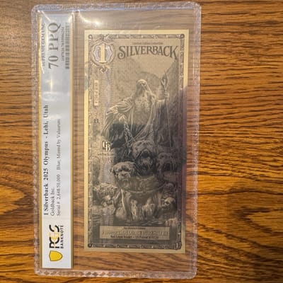 2025 Olympus Silverback -Blue PCGS 70 - additional view