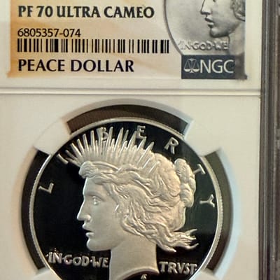 2023 S PF70 ultra Cameo  peace dollar.