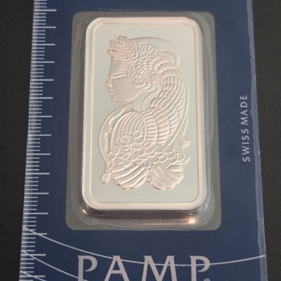 1oz Silver Bar - PAMP Suisse Lady Fortuna