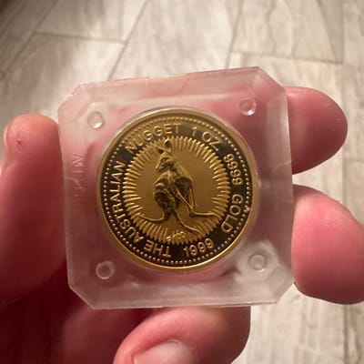 1999 the Australian nugget 1 oz gold - additional view