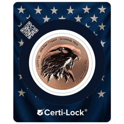1 oz Copper Eagle Stacker Packaged in Certi-Lock - additional view