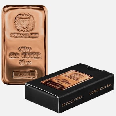 10 oz Germania Mint Copper Bar