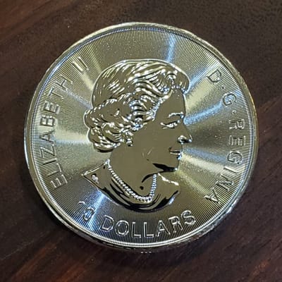 2oz BU Canadian Twin Maple Leaf Silver Coin .9999 - additional view