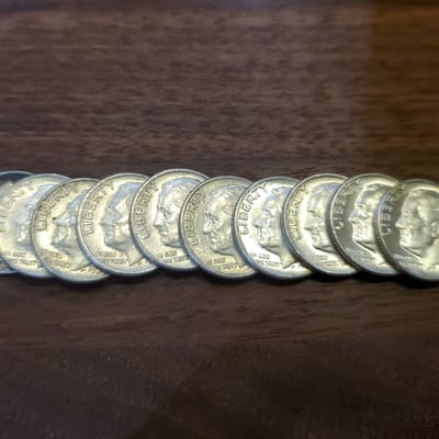 **$2 Under Spot** (10) Silver Dimes