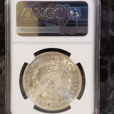 1921 MS-63 Morgan Silver Dollar NGC - additional view