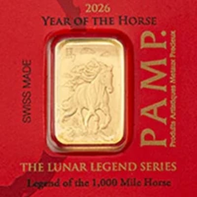 1 gram PAMP gold year of the horse bar in assay