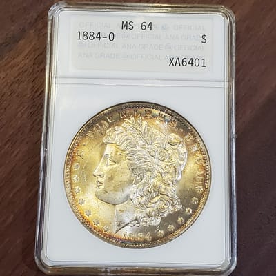 1884 O Morgan Silver Dollar 