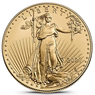 BU 2026 1/10th oz American Gold Eagle