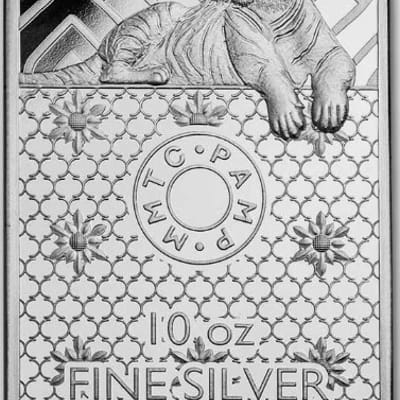 10 oz Silver Bar - MMTC - PAMP Royal Bengal Tiger - additional view