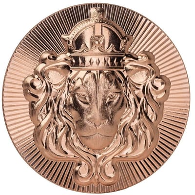 Scottsdale Lion 1 oz Copper Stacker Round