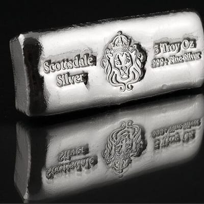 5 oz Scottsdale Silver Cast Bar