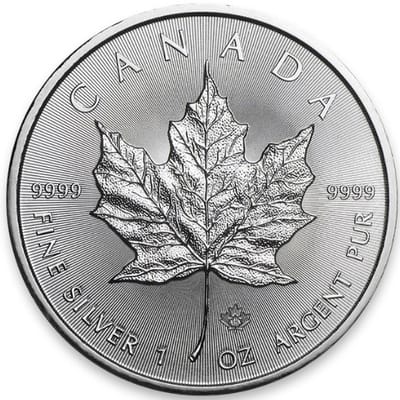 BU Maples One Ounce Canadian Silver 
