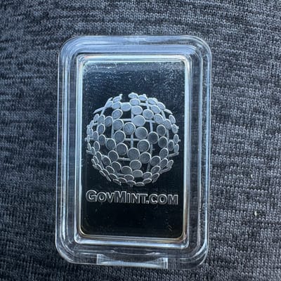 GovMint 1/4 oz .999 Fine Silver Bar in Capsule - additional view