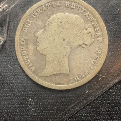 1885 Great Britain Silver Sixpence Queen Victoria - additional view