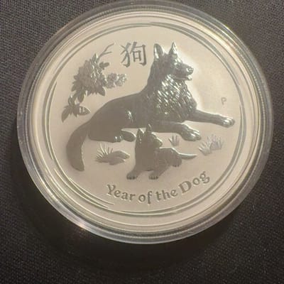 2018 1oz Perth Mint Silver Lunar Year of the Dog
