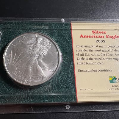 2005 1 oz American Silver Eagle Littleton Holder