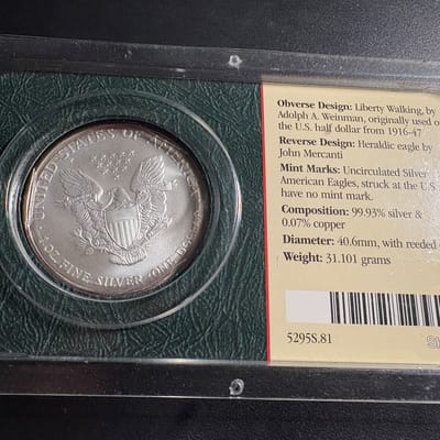 2005 1 oz American Silver Eagle Littleton Holder - additional view