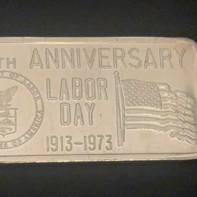 1973 GLM Labor Day 60th Anniversary 1 oz - additional view