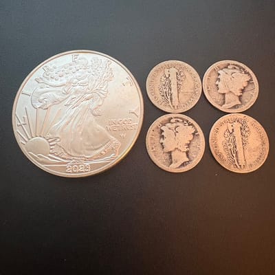 Sovereign & Junk Silver Bundle (1 oz + 4 Dimes) - additional view