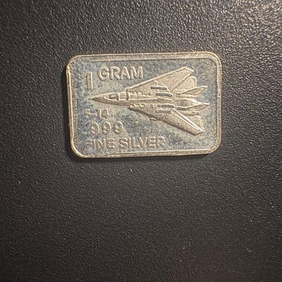 F-14 Tomcat Fine Silver 1 Gram Bar