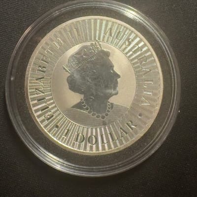2022 Australia 1 oz Silver Kangaroo Coin - additional view