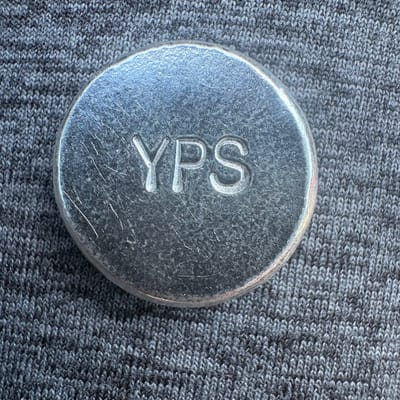 1/2 oz YPS Hand Poured Silver Button - additional view